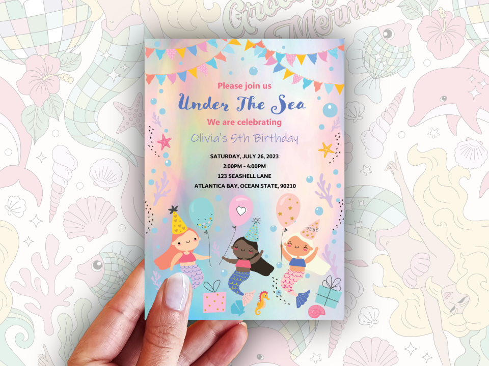 Mermaid Invitation